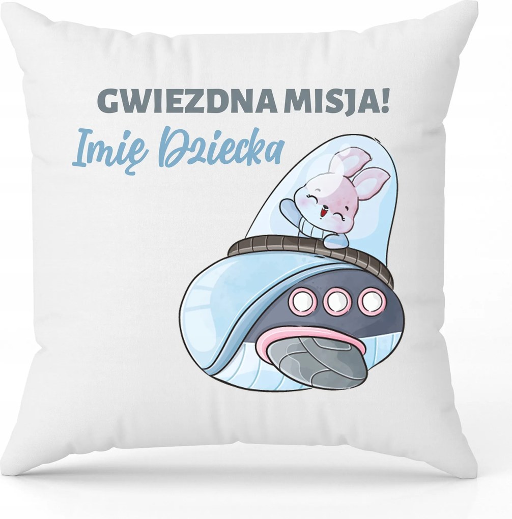 Párna Fehér 40 x 40 cm Személyre szabott Csillagküldetés MIX Minták