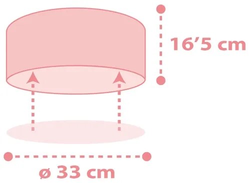 Dalber 82216S - Gyermek mennyezeti lámpa STAR LIGHT 2xE27/60W/230V rózsaszín