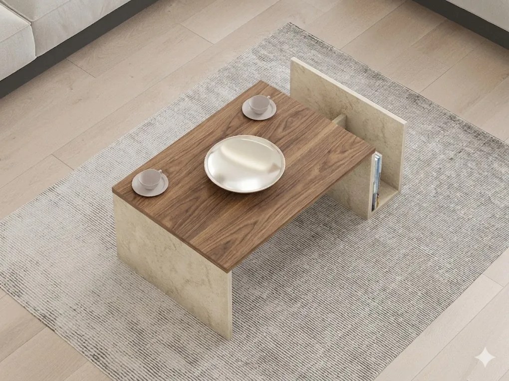Memo - Travertine, Venezia Walnut