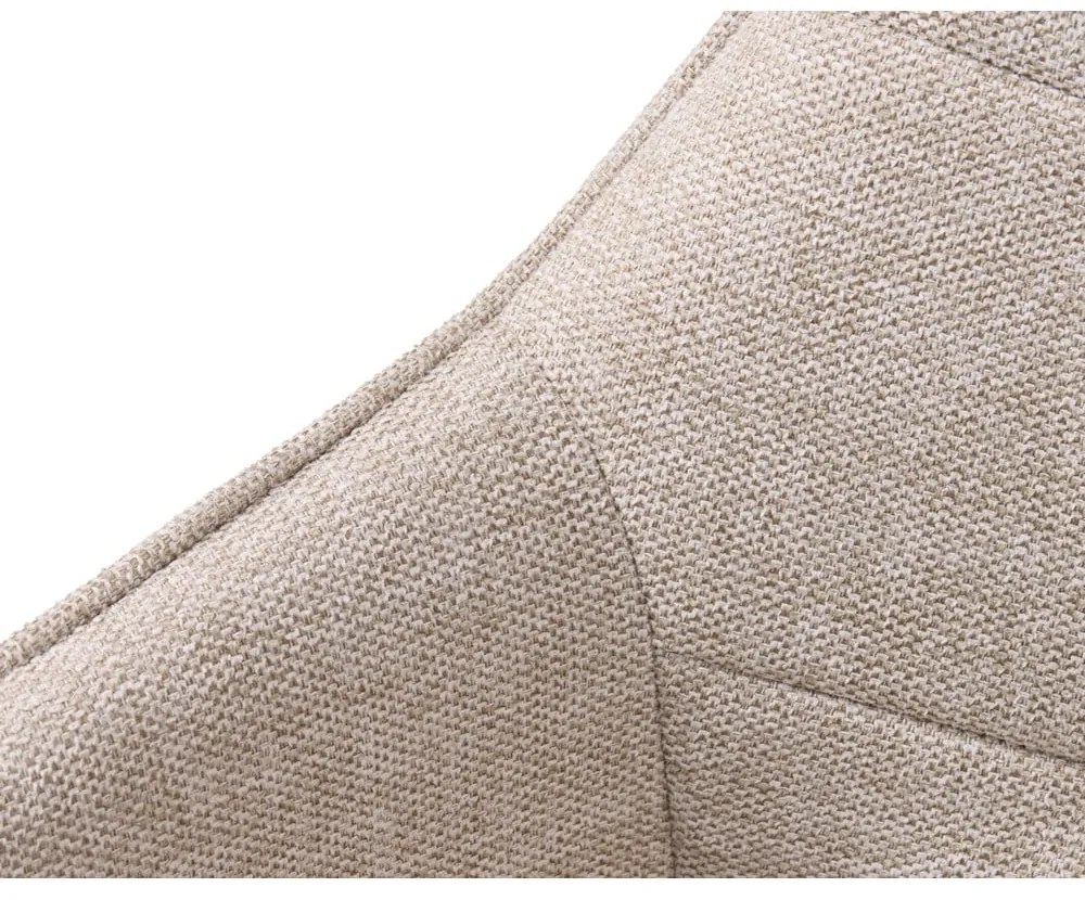 Bézs kárpitozott karfás étkezőfotel Nolan – Unique Furniture