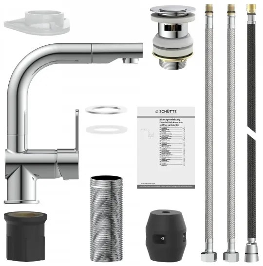 Schütte 79710 - LONDON mosogatócsaptelep kihúzható zuhanyfejjel, fényes króm