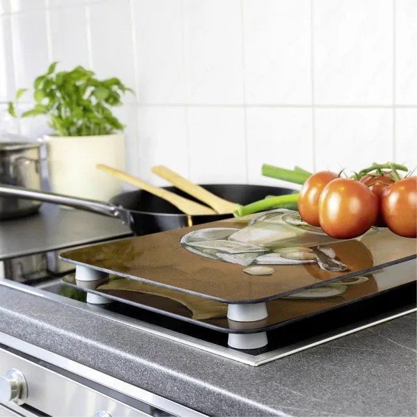 WENKO 2521280100 - Fedőlap 52x30 cm, színes/szürke/átlátszó