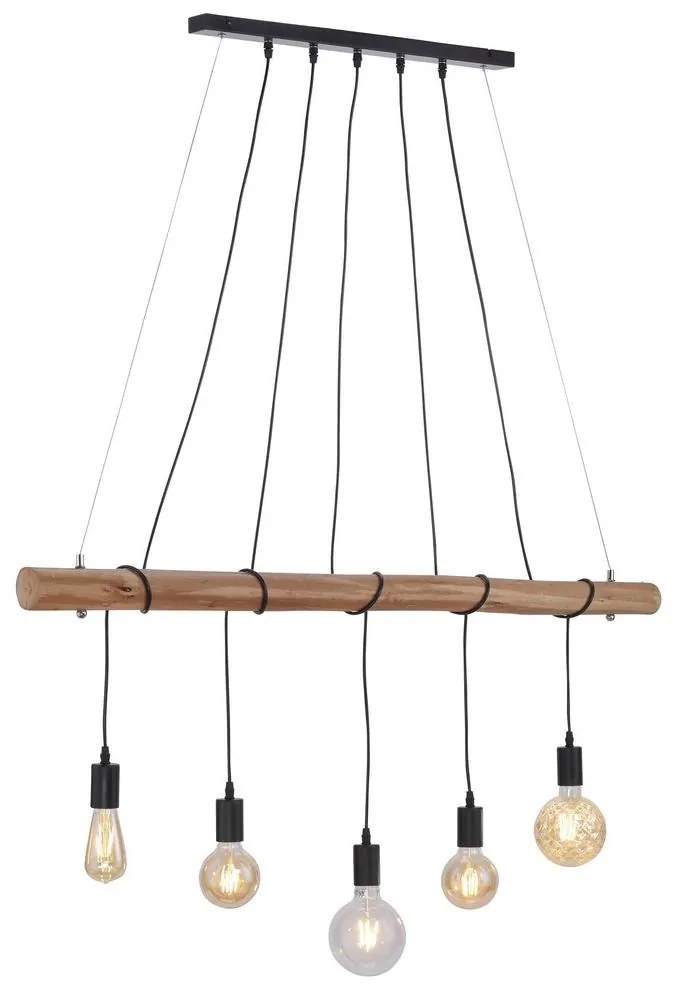 Leuchten Direkt 15515-18 - Csillár zsinóron DAMIAN 5xE27/60W/230V