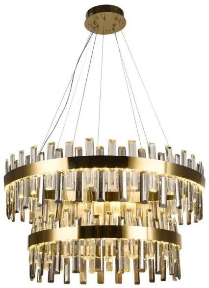 LED állítható fényerőjű kristály csillár kábellel LED/190W/230V + DO