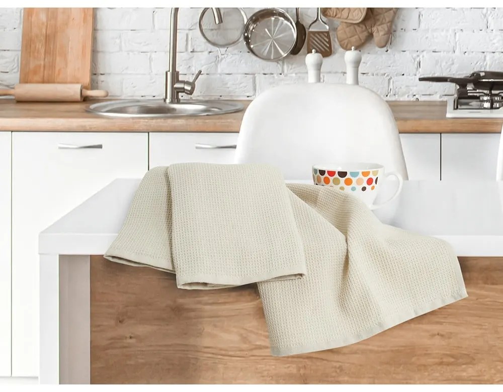Pamut konyharuha szett 3 db-os 40x60 cm Wafle – B.E.S.