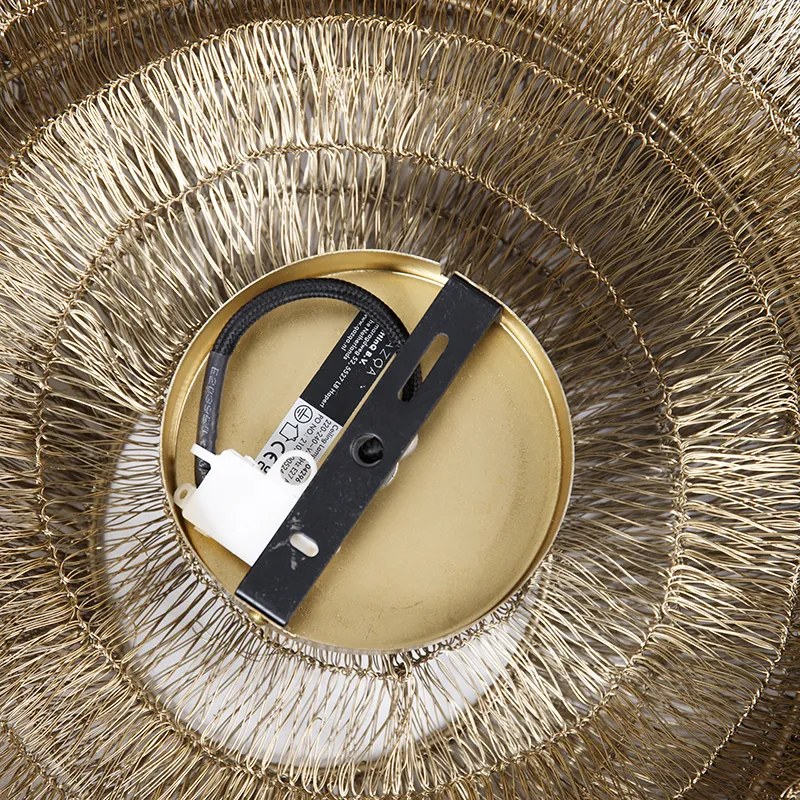 Keleti mennyezeti lámpa arany 45 cm - Vadi