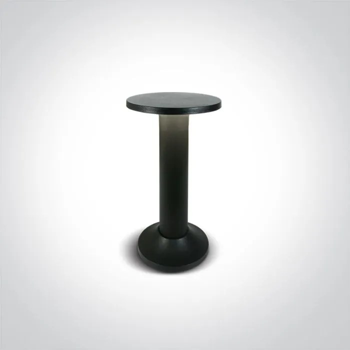 ONE LIGHT 67490-B-W MUSHROOM BOLLARDS Modern Kültéri Állólámpa Fekete LED IP44