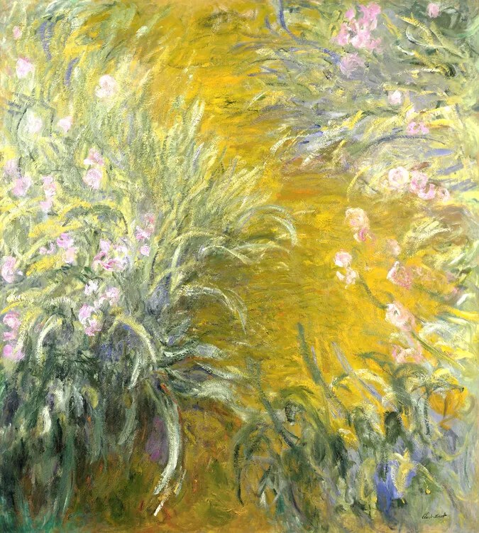 Reprodukció The Path through the Irises (1914–1917), Claude Monet