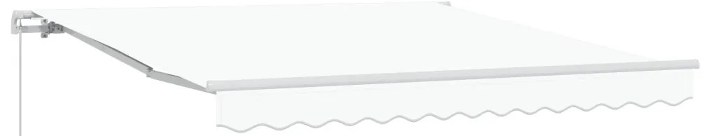 Kézi Behúzható Napellenző Fehér 300x250 cm