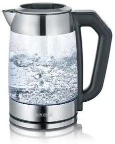 Tea-és vízforraló, 1,7 l, üveg, digitális, SEVERIN (KHKGB040)