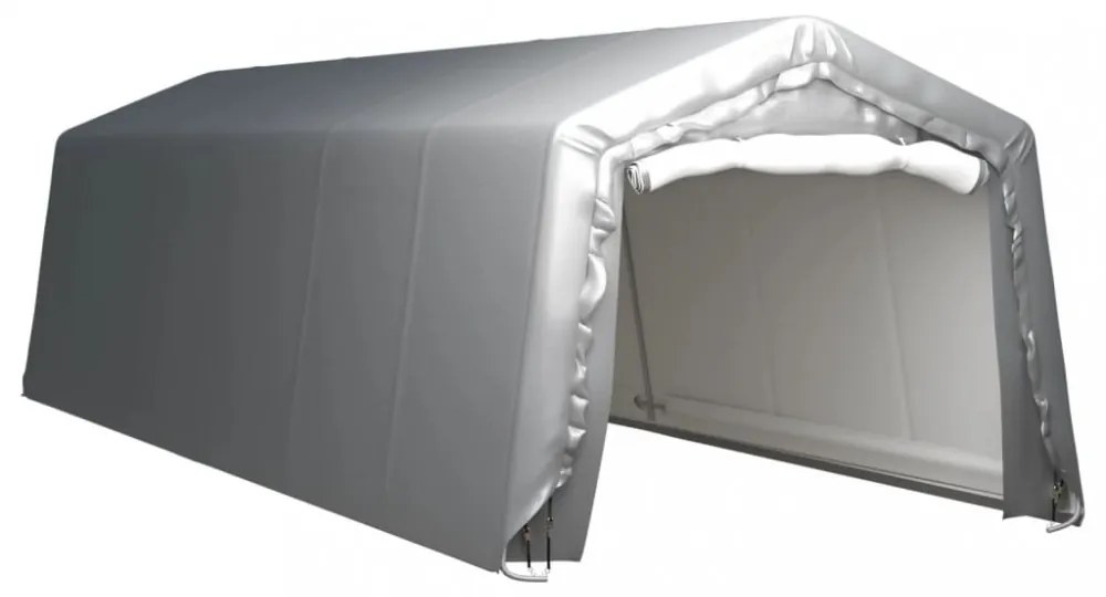 vidaXL szürke acél tárolósátor 300 x 900 cm