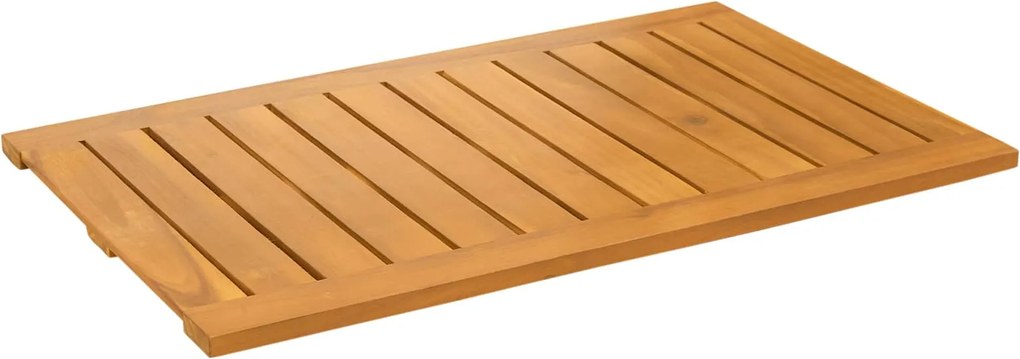 vidaXL Fürdőszoba szőnyeg Egyszínű Barna 80 x 50 cm faszínű