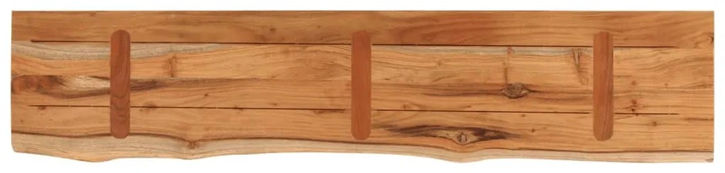 tömör akácfa téglalap alakú fali polc 90 x 20 x 2,5 cm