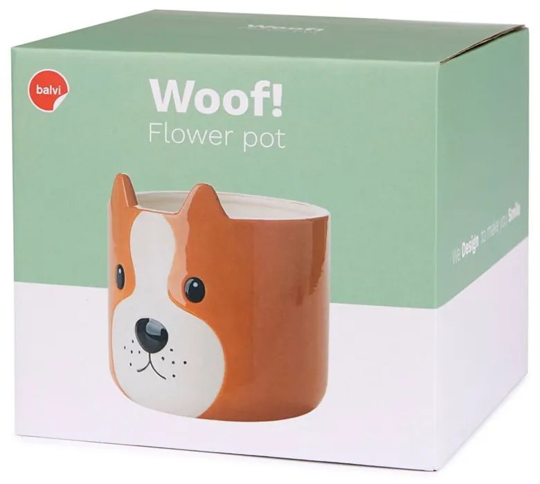 Kerámia virágcserép ø 13,5 cm Woof – Balvi