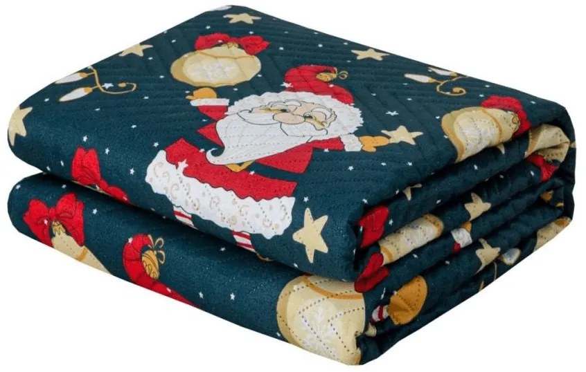 Ágytakaró SANTA, kék Méret: 220 x 240 cm