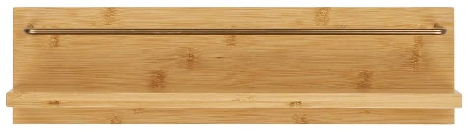 Natúr színű bambusz fali polc 45 cm Ember – House Nordic