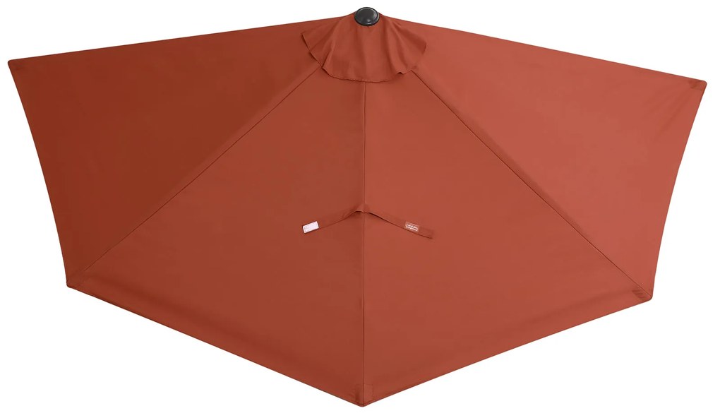 Kingsleeve® Kerti félköríves napernyő - terrakotta