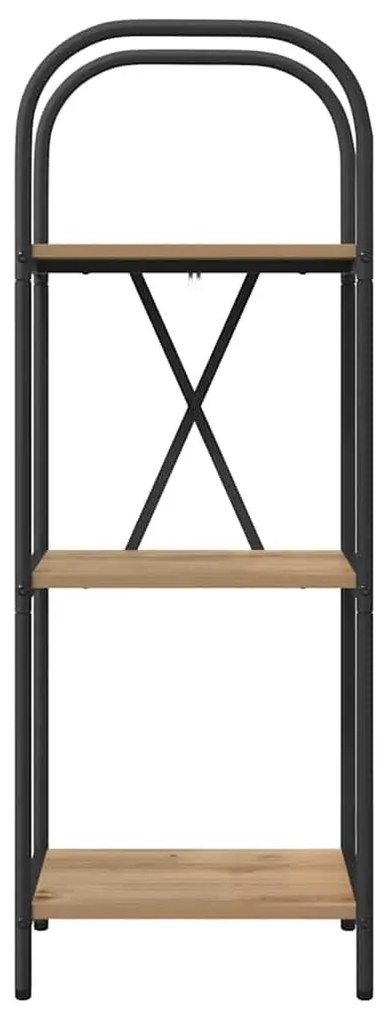 Könyvespolc kézműves tölgy 40 x 30 x 109 cm Faanyag
