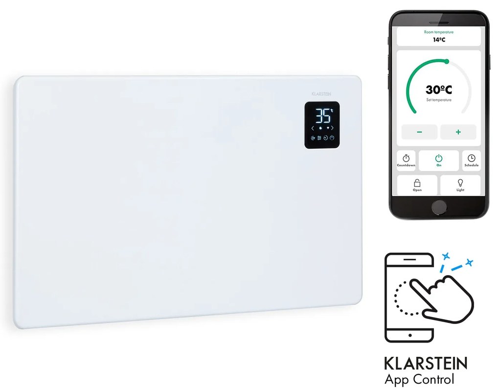 Bansin Smart 1500, konvektor, 1500 W, vezérlés applikáción keresztül