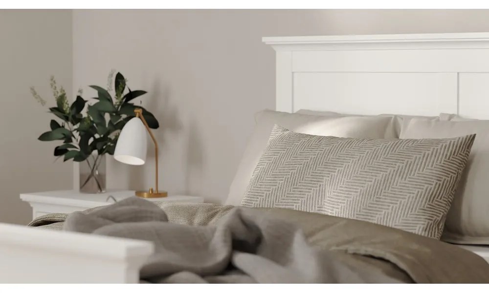 Fehér franciaágy 140x200 cm Paris – Tvilum