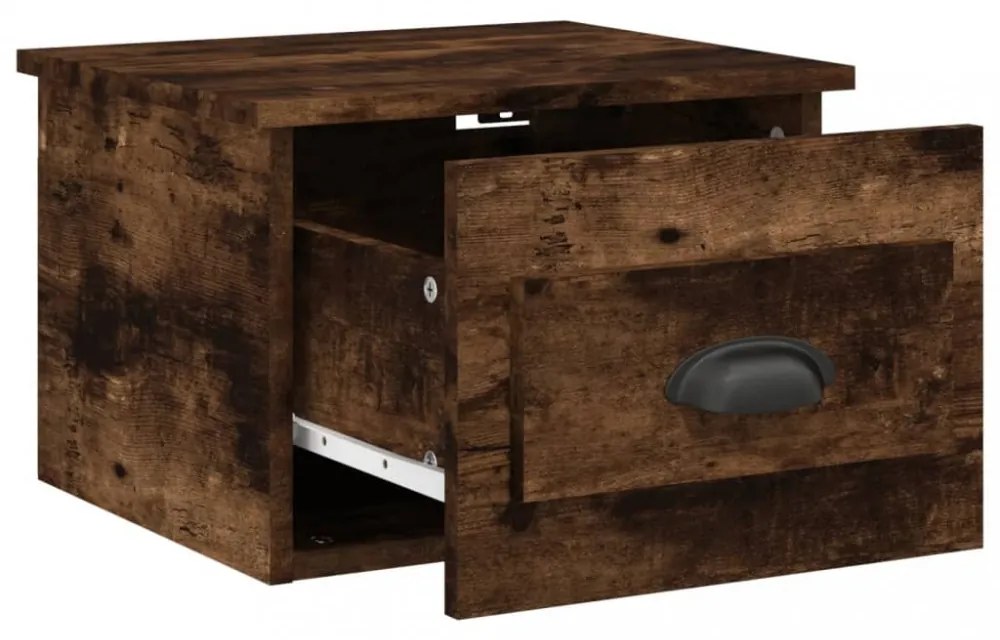 füstös tölgy színű fali éjjeliszekrény 41,5 x 36 x 28 cm