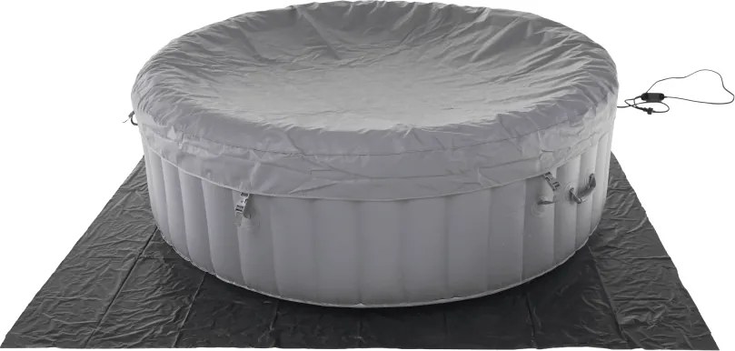 Felfújható pezsgőfürdő, fehér/szürke, 4-6 személy, 1000 l, KAMINO NEW TYP 2