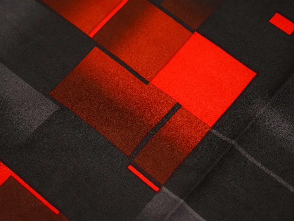 Pamut ágynemű GRAPHIO piros Ágyneműhuzat mérete: 70 x 90 cm | 140 x 200 cm