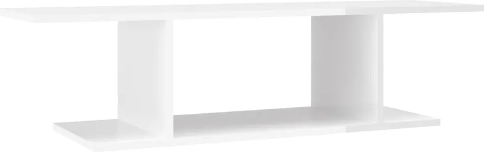 vidaXL magasfényű fehér falra szerelhető TV-szekrény 103x30x26,5 cm