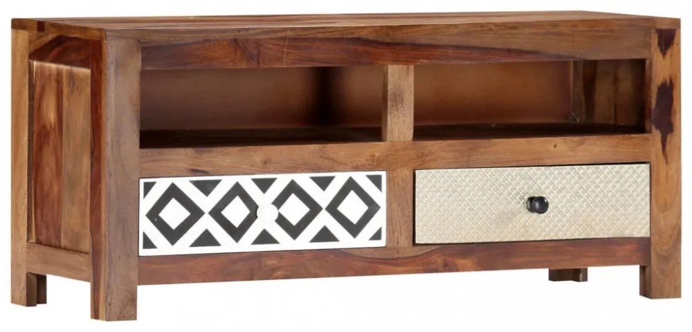 tömör kelet-indiai rózsafa TV-szekrény 90 x 30 x 40 cm