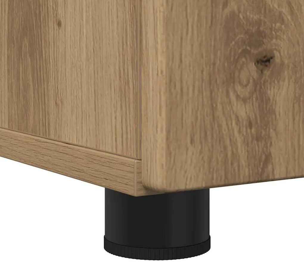 Fürdőszoba bútor szett 3 pcs kézműves tölgy 61 x 35 x 64 cm