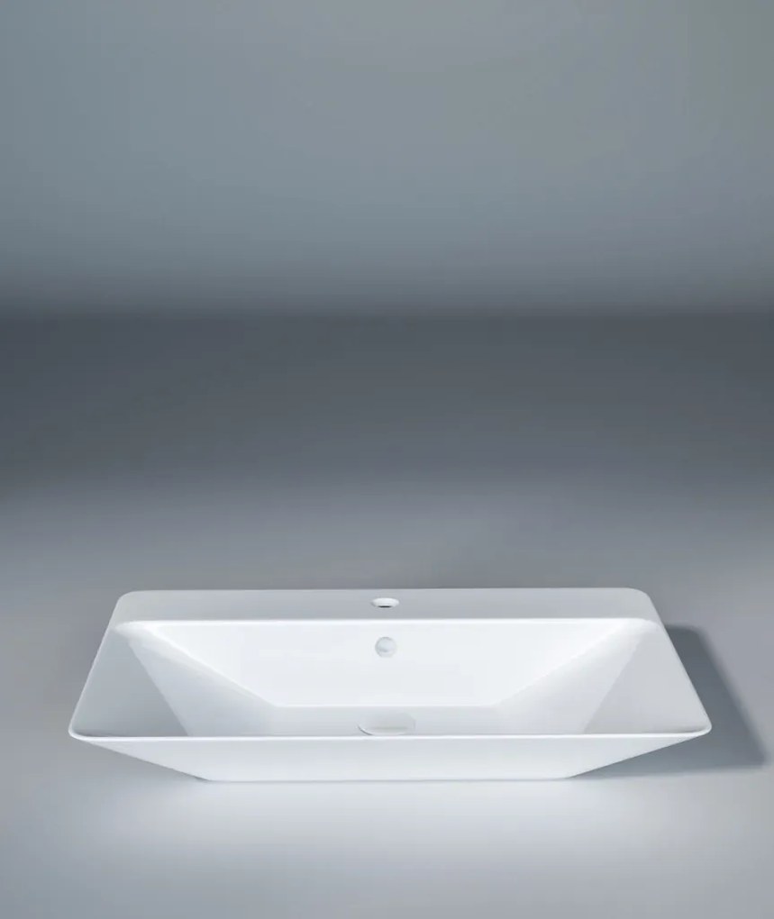 Sanovit TEODORA - PULTRA ültethető - Top Counter - porcelán mosdó - - 65 x 46 cm