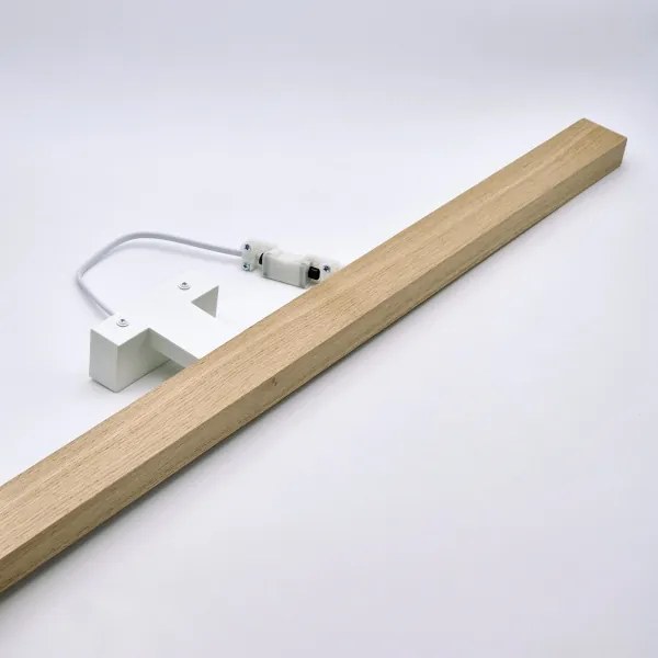 Brilagi-LED fürdőszobai tükörmegvilágítás WOODY MIRROR LED/15W/230V IP44 tölgy/fehér