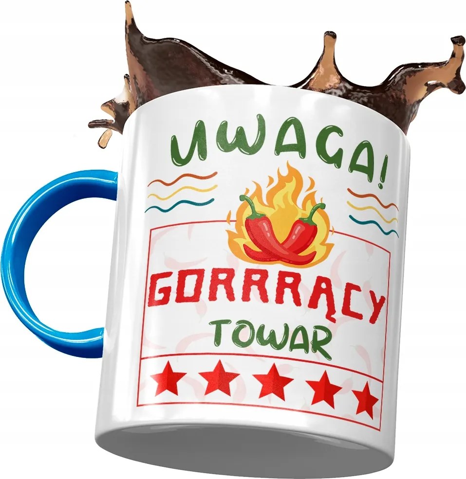 Bögre Kék Vicces Megjegyzés Forró Áru Nyomtatott Fotóval