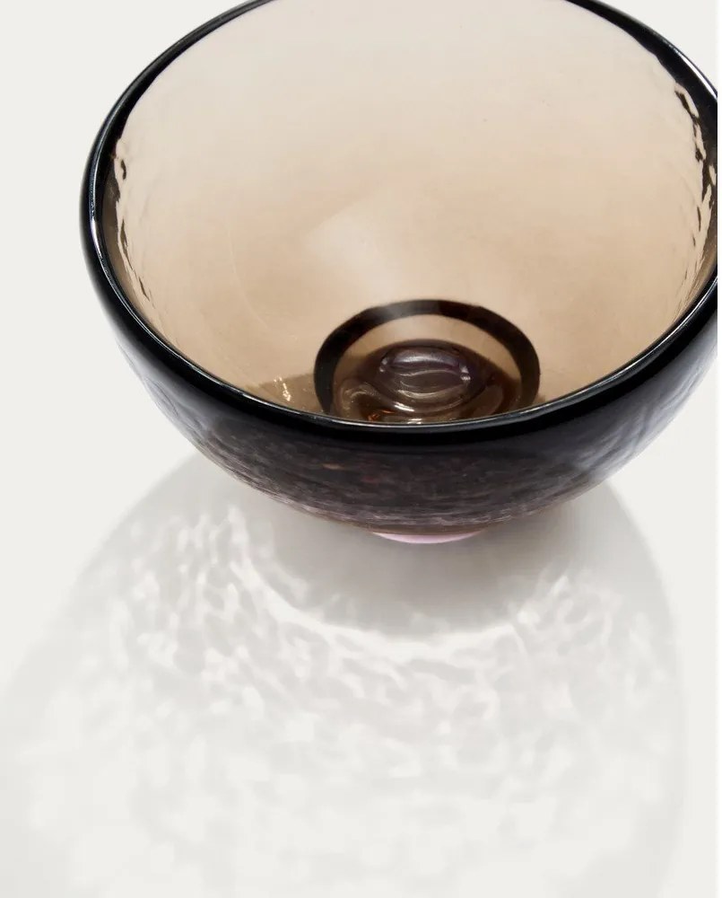 Barna üveg tálka Sileia – Kave Home