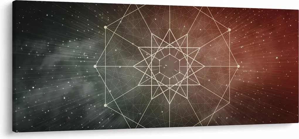 Kép - Kozmikus dodekagram (120x50 cm)