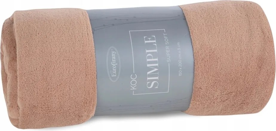 Ágytakaró SIMPLE1 150x200 Eurofirany mocha puha és könnyű