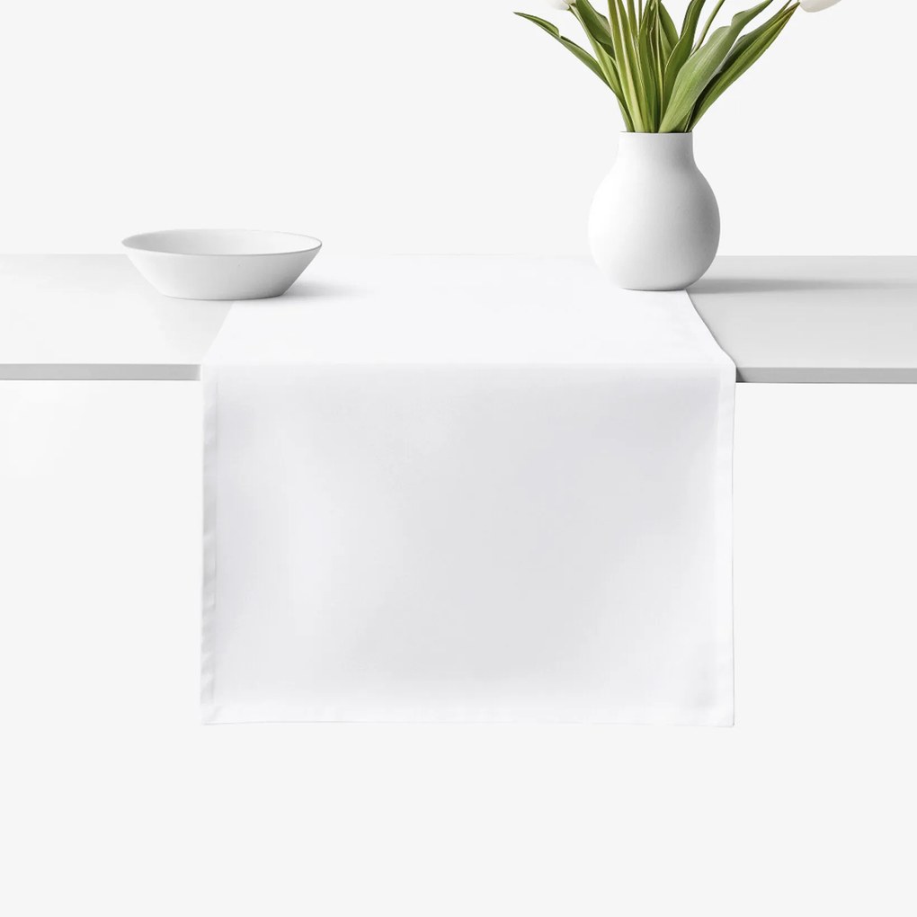 Goldea pamut asztali futó - fehér 35x160 cm