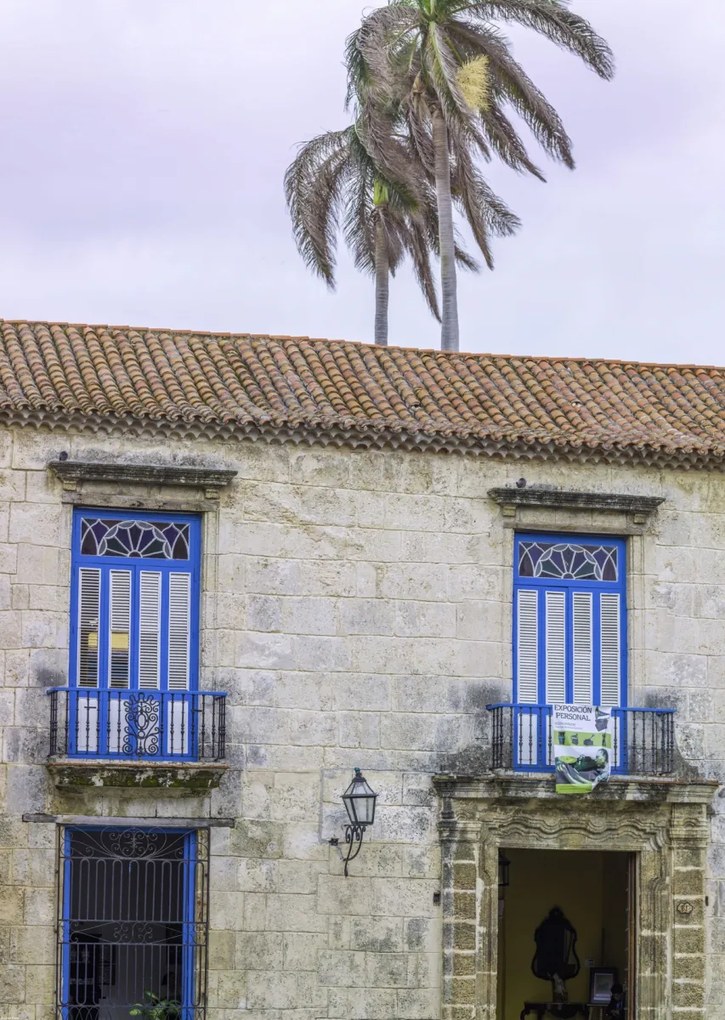 Poszter 67,5x95cm Hagyományos kubai ház erkéllyel, Assaf Frank