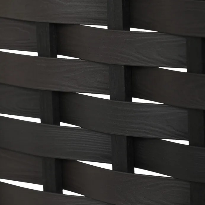 Fekete Tömörfa Paraván. EF-L145 BK