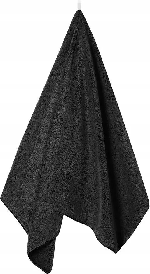 Gyorsan száradó törölköző 70x140 Active fekete mikroszálas 380g/m2