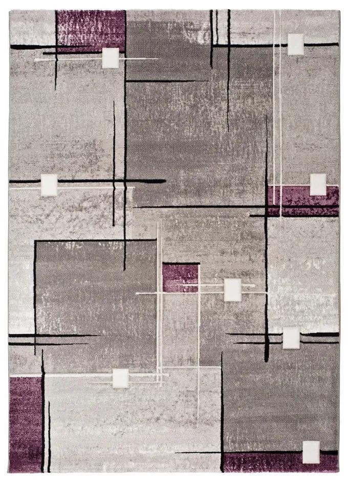 Detroit szürke-lila szőnyeg, 160 x 230 cm - Universal