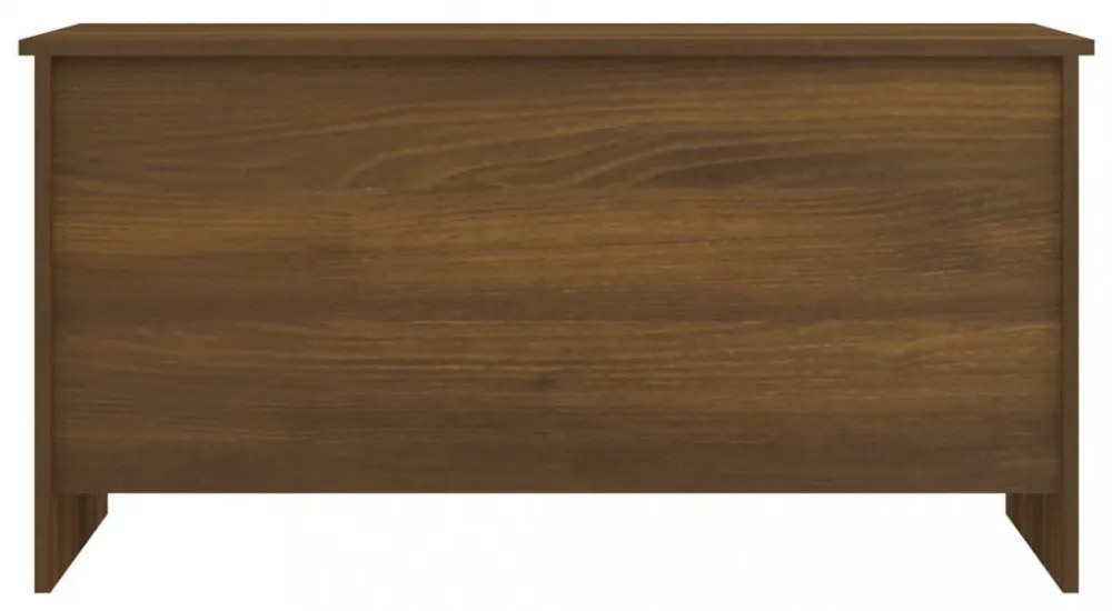 barna tölgyszínű szerelt fa dohányzóasztal 102x55,5x52,5 cm