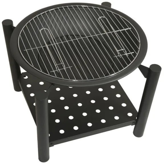 Hordozható 48 cm-es fa tűzrakó rácssal