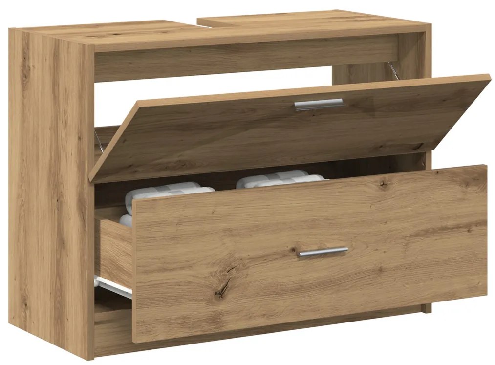 Mosdószekrény Mesteri Tölgy 78x37x59 cm Műanyag
