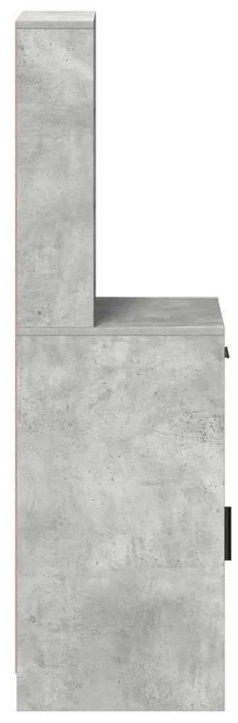 Magasfiú fiókkal Beton szürke 40 x 40,5 x 135 cm Faanyag