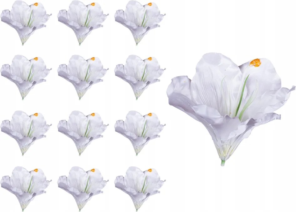 Amarillisz virágfej nád kompozíció mesterséges 12PCS