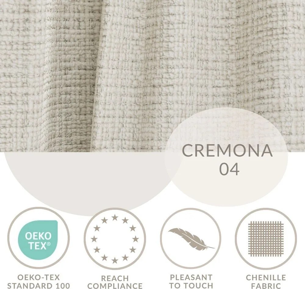 Szürkésbézs zsenília sarokkanapé (jobb oldali-L alakú) Kirou – Maison de Rêve