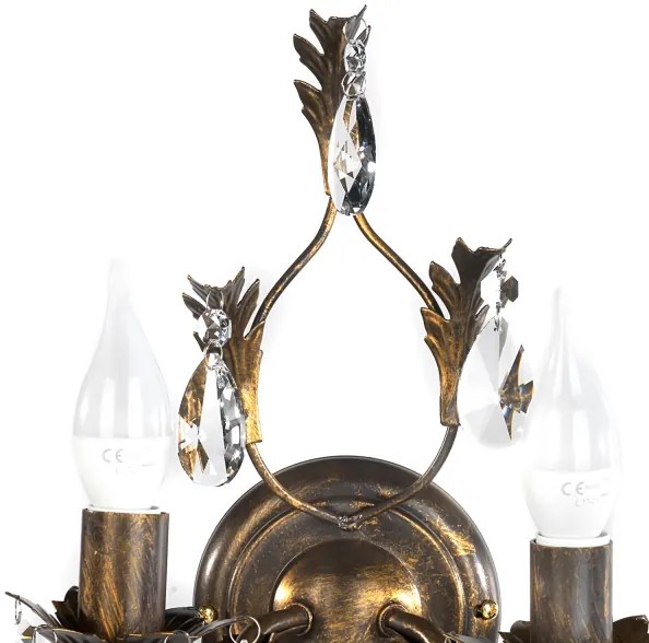 ONLI - Fali lámpa TERESA 2xE14/6W/230V bronz