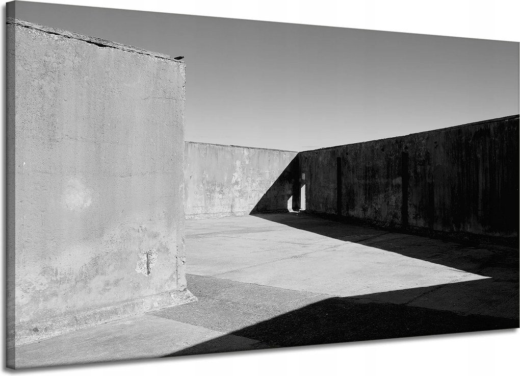 Beton absztrakt vászonkép 120x70 cm