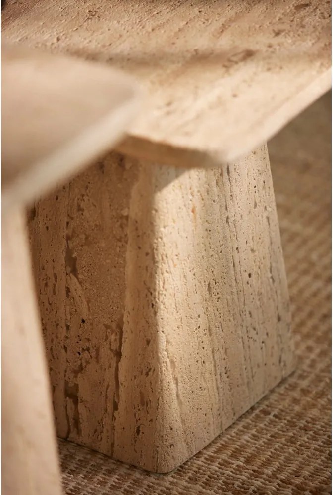 Tárolóasztal kő asztallappal 45x45 cm Kepami – Light &amp; Living